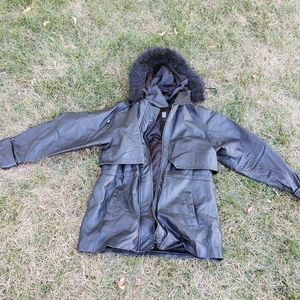 Croft and barrow leather jacket